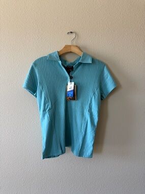 Ariat Short Sleeve Polo in Aqua Blue